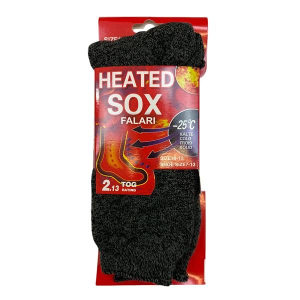 Mens Heated Thermal Socks - Pack of 3 - AT292