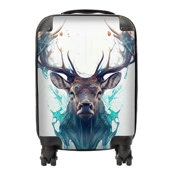 Warren Reed Stag Face Splashart Suitcase