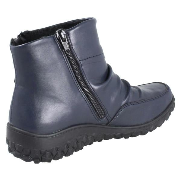 Rieker Ladies Rieker Zip Up Wide Fitting Boots 59585