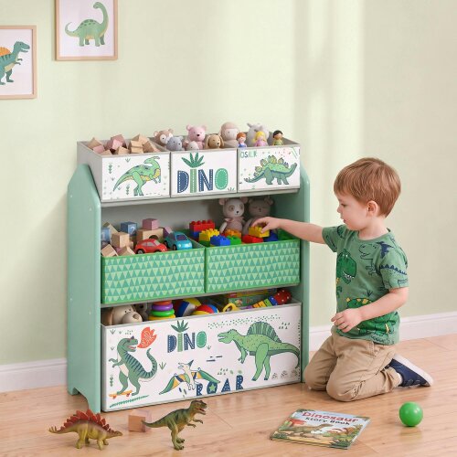 AIYAPLAY Toy Storage Organiser Kids Toy Storage Rack with Storage Bins
