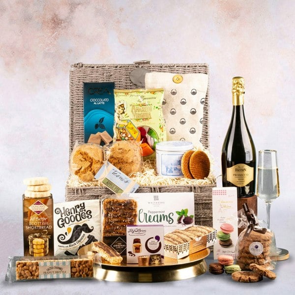 Sweet Treats with Prosecco in Hamper