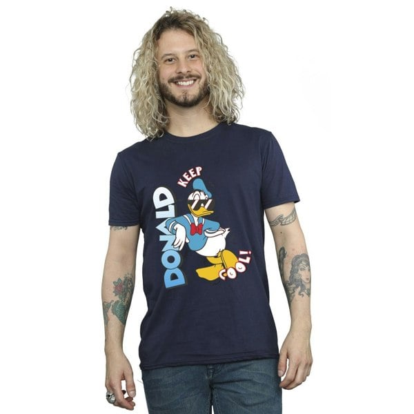 Disney Mens Donald Duck Cool T-Shirt - Navy Blue