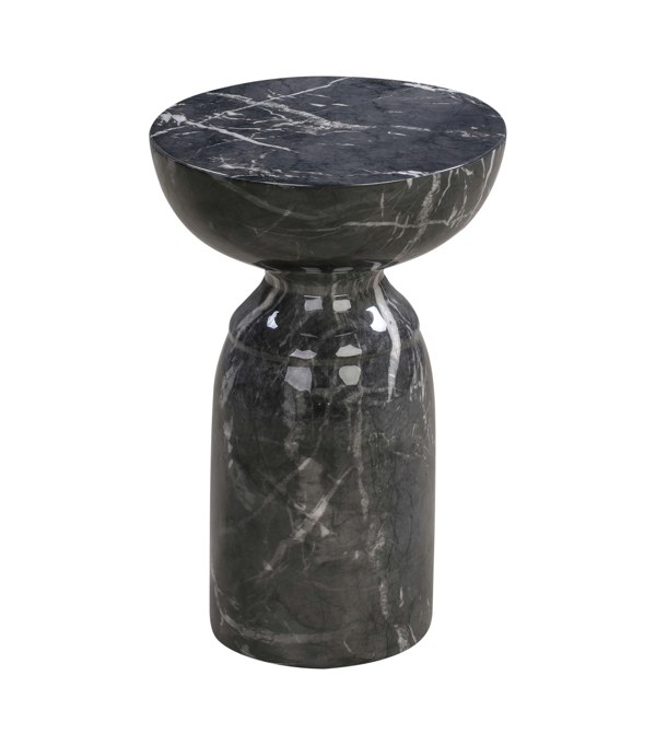 Furniture Edit Rue Black Marble Side Table