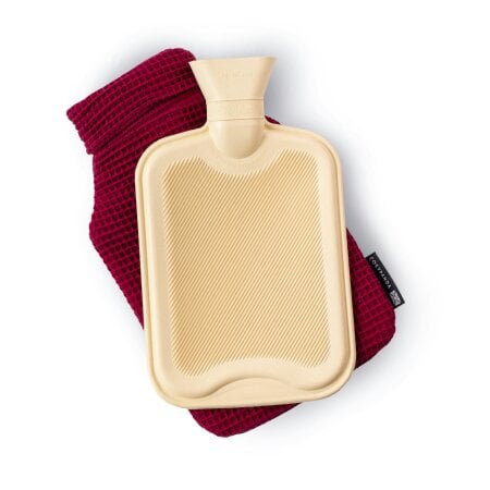 CosyPanda Ruby Red Luxurious 2 Litre Waffle Hot Water Bottle