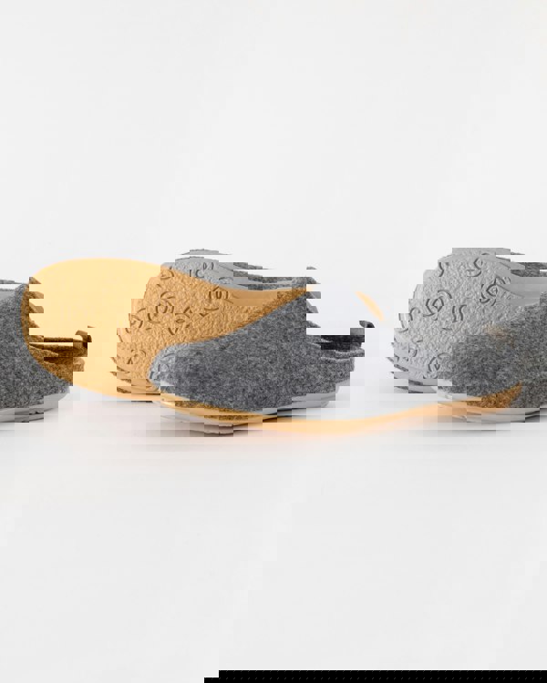 Ilse Jacobsen Snippy Womens Felt Slippers - Grey Wheat