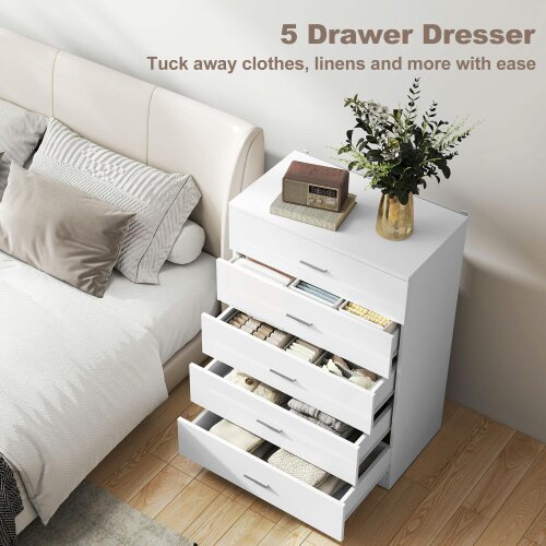 Wyld Haus Belatera High Gloss White 3 Piece Bedroom Furniture Set Wardrobe Chest of Drawers And Bedside Table