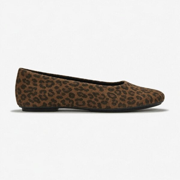FitFlop DELICATO SUEDE LEOPARD Ballerina Shoes Ballerina Shoes   in  Brown
