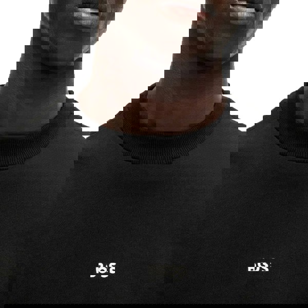 BOSS Relaxed Fit WeSmallcrew Sweatshirt Black