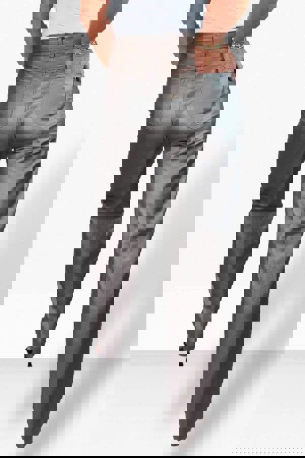 Paulo Due Womens Metallic Coated Wide Leg Jeans