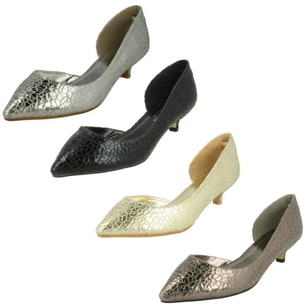 Savannah Ladies Savannah Cut Out Side Kitten Heel