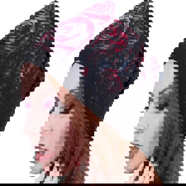 BLOOD ROSE - Light Cotton Beanies Black - Spiral USA