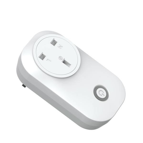 ENER-J 13A Wireless Plug Adapter + 1 Gang Switch Eco Series, White Body, Wireless Turn On/Off any appliance