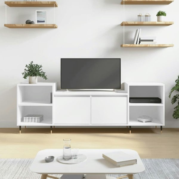 Berkfield TV Cabinet White 160x35x55 cm Engineered Wood