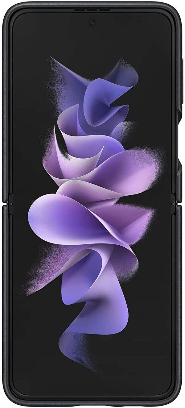 Samsung Galaxy Z Flip 3 Leather Cover Black - EF-VF711LBEGWW