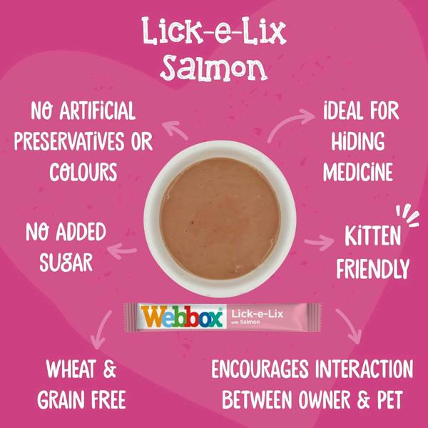 Webbox Lick-e-Lix Salmon Cat Treats