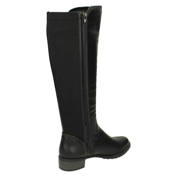 Spot On Ladies Spot On Mid Heel Calf Boots F50868