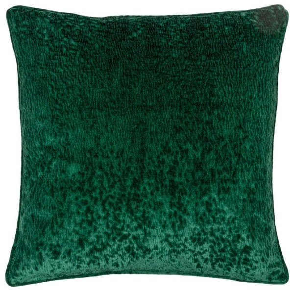 Paoletti Velvet Ripple Cushion Cover - Emerald