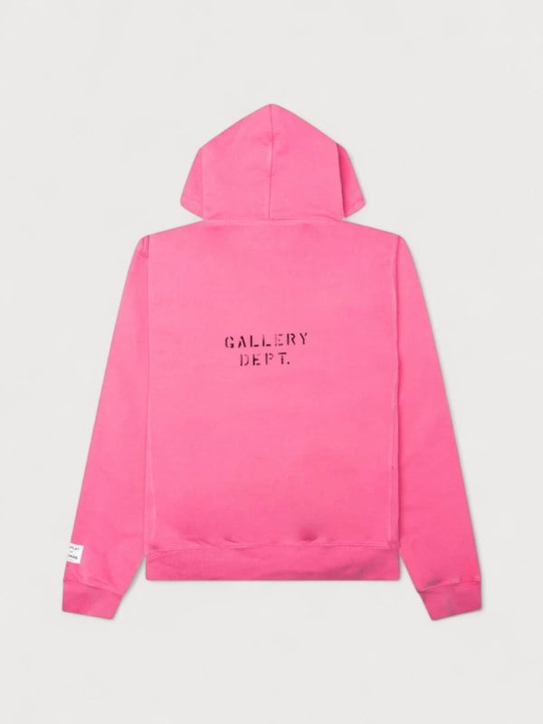 Gallery Dept. Dept Logo Hoodie Flo Pink - Supplied FashionGallery Dept.