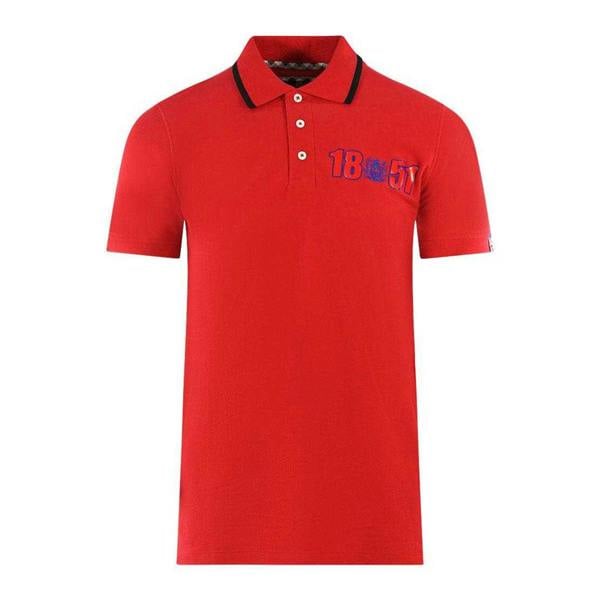 Aquascutum Unisex Adult London 1851 Polo Shirt - Red - 