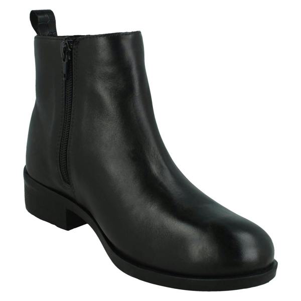 Leather Collection Ladies Leather Collection Zip Up Chelsea Boots F51174