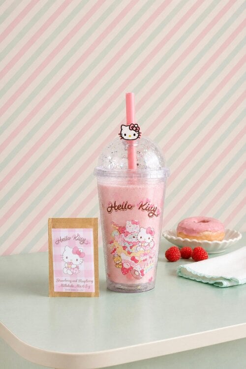 Kimm and Miller Hello Kitty Bubble Tea Cup and Milkshake Mix Gift Set