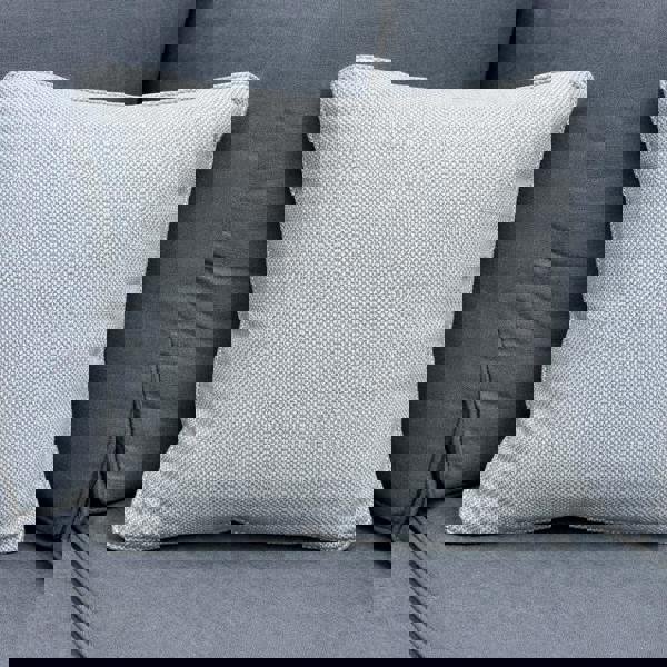 Scatter Cushions 45cmx45cm (18"x18") - Garden Sofa Cushions Pillows UK Made HERRINGBONE GREY The Garden Furniture Shop