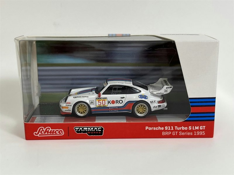 Tarmac Porsche 911 Turbo S LM GT BRP GT Series 1995 #50 1:64 Tarmac Works Schuco T64S00995LM