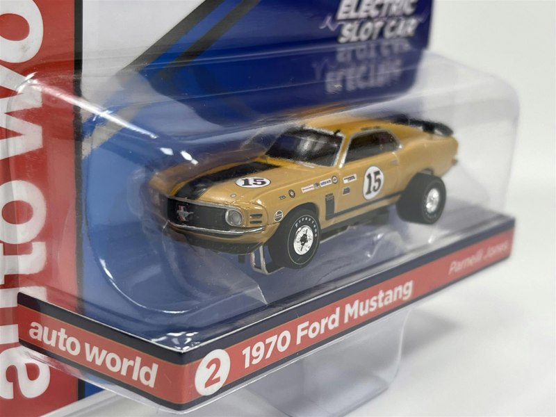 Auto World Slot Cars 1970 Ford Mustang P Jones Thunderjet Ultra G HO Slot Car SC357-2