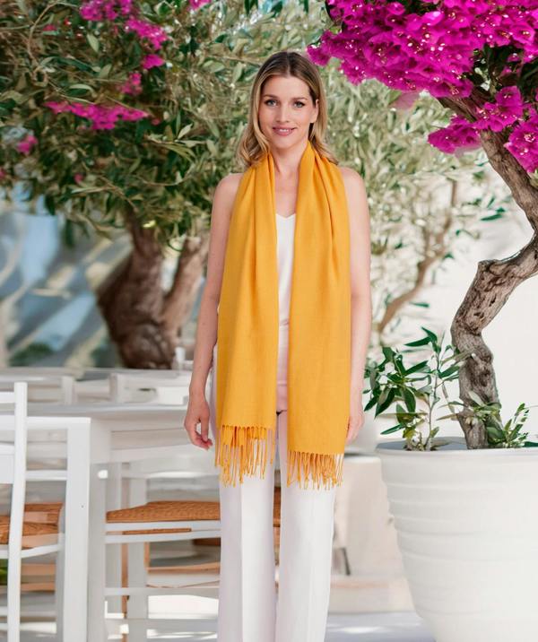 Pia Rossini Pia - Italian Pashmina - Mustard