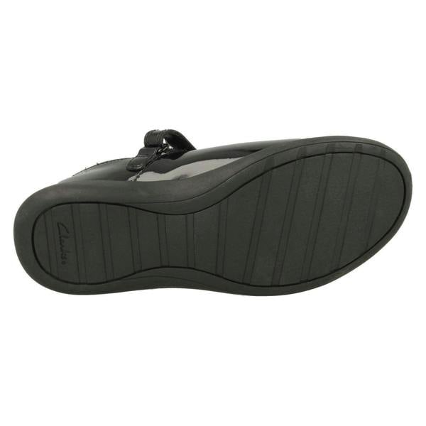 Clarks Girls Clarks Star Detailed School Shoes Etch Bright