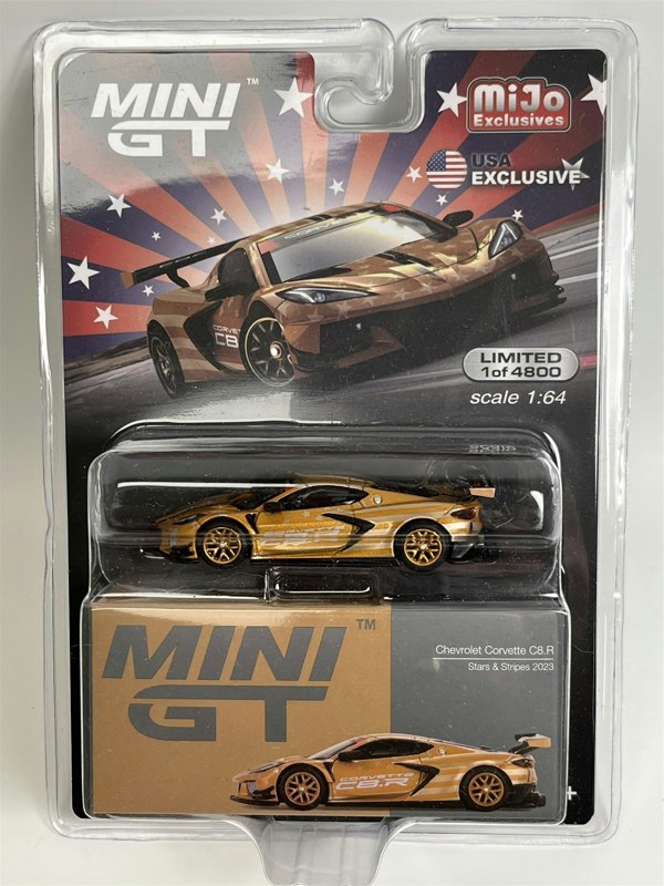 Mini GT Chevrolet Corvette C8 R Stars and Stripes 2023 1:64 Scale MGT00548MJ