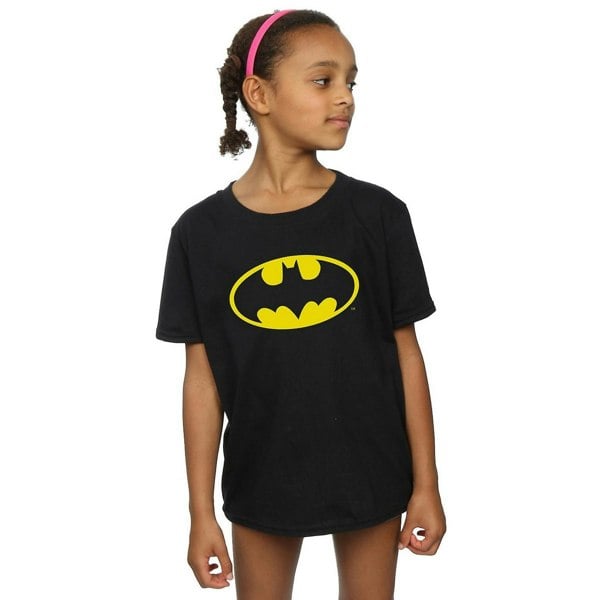 Batman Girls Logo Cotton T-Shirt - Black