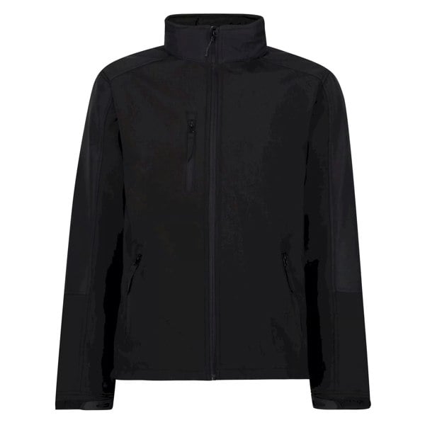 Regatta Mens Hydroforce 3-layer Membrane Waterproof Breathable Softshell Jackets - Black/Black