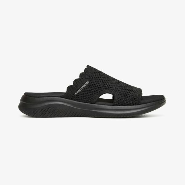 Skechers ULTRA FLEX 3.0 SANDAL-BRING I Sliders in Black