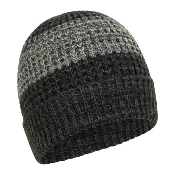 Mountain Warehouse Mens Thermal Two Tone Melange Beanie - Charcoal