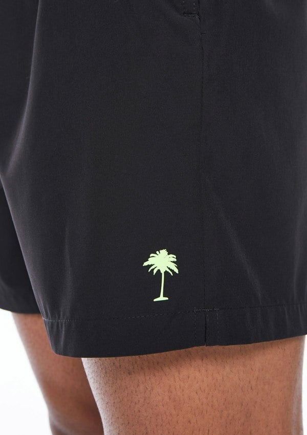 BOARDIES Black / Neon Green Stretch