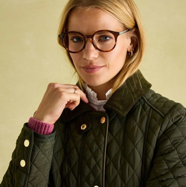 Joules ROSEWELL LONG Womens Coat Green