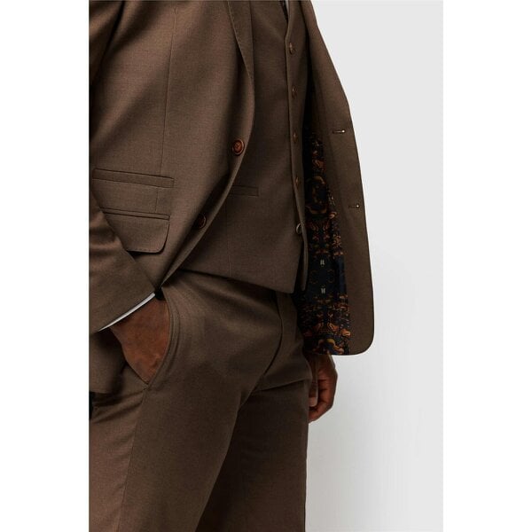 Antique Rogue Slim Fit Harley Flannel Chestnut Jacket