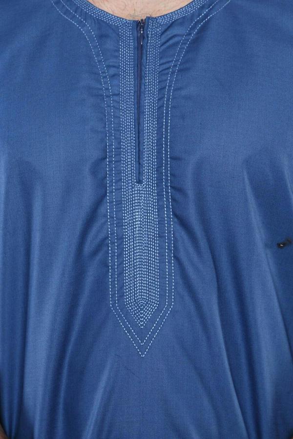 Infinity Leather Mens Thobe Jubba Islamic Arab Moroccan Saudi Zipped Kaftan Arab Robe