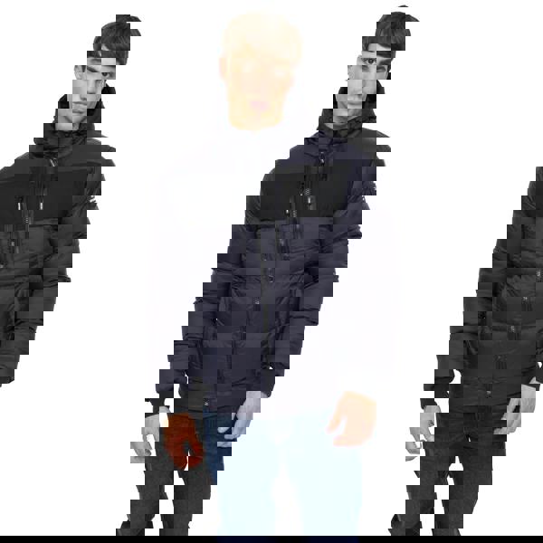 Crosshatch Mens Staylike Jacket - Navy - 