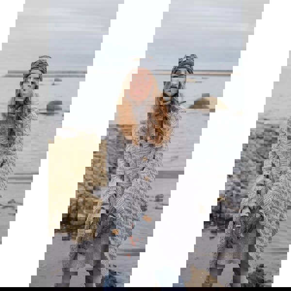 Aran Classic Cable Fingerless Gloves Aran Classic Cable Fingerless Gloves | Soft Cozy Knit Design