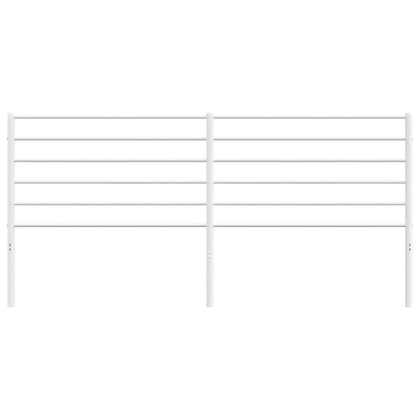 Berkfield Metal Headboard White 193 cm