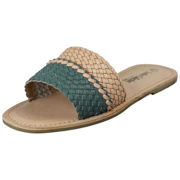Leather Collection Ladies Leather Collection Casual Open Toe Summer Mule