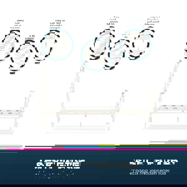 Dorel Home Millie Metal Bed White - Single