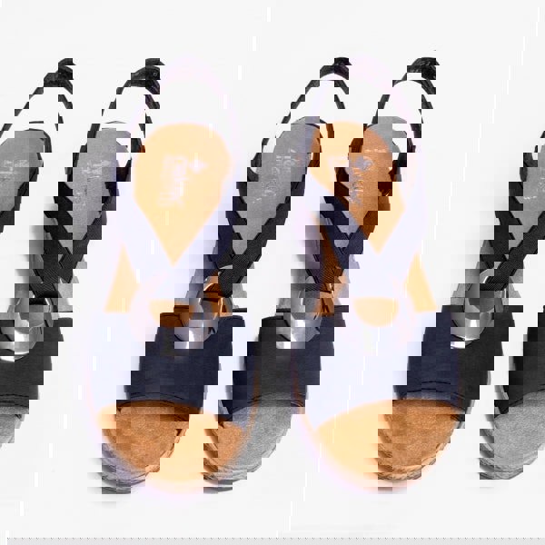 Rieker Alula Womens Wedge Heel Sandals - Blue (624H6-14)