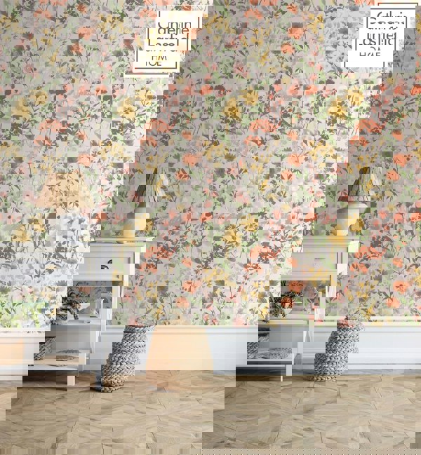 Muriva Countryside Floral Floral Pink Wallpaper