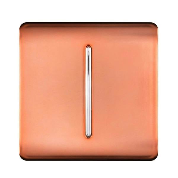 Trendi Switch 1 Gang 1 or 2 way Rocker Light Switch in Copper