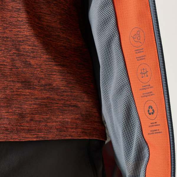 Regatta Mens Oklarna Waterproof Jacket - Brick Red