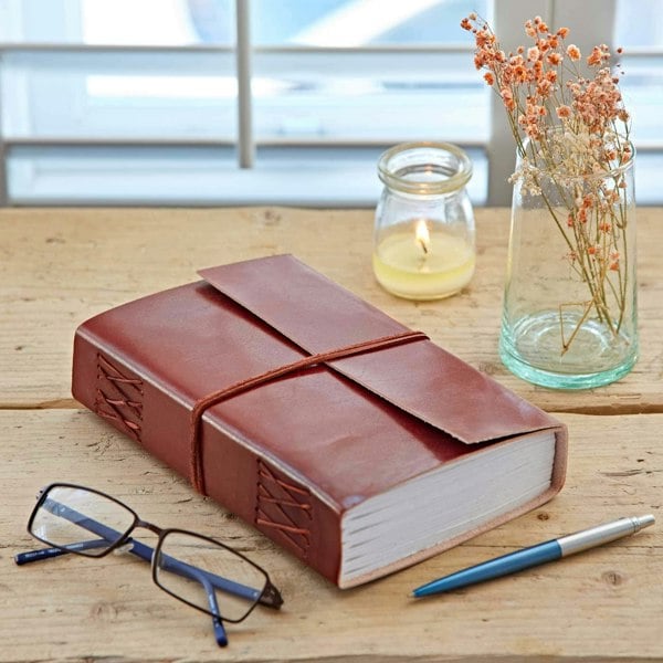 Paper High Distressed Leather Journal