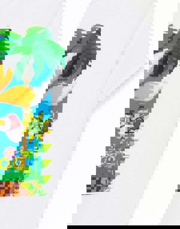 Sonic the Hedgehog Unisex Kids White Tails Short Sleeved T-Shirt